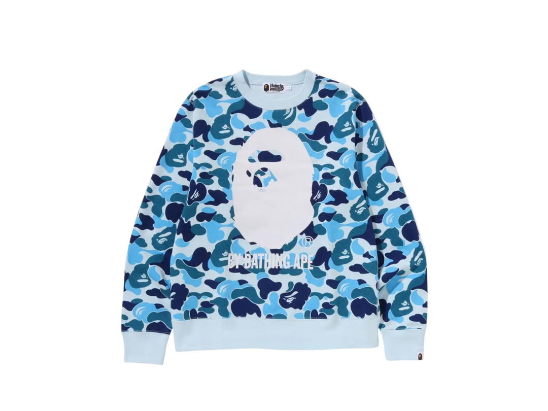 Bape Bape ABC Camo Ape Crewneck Sweat Blue