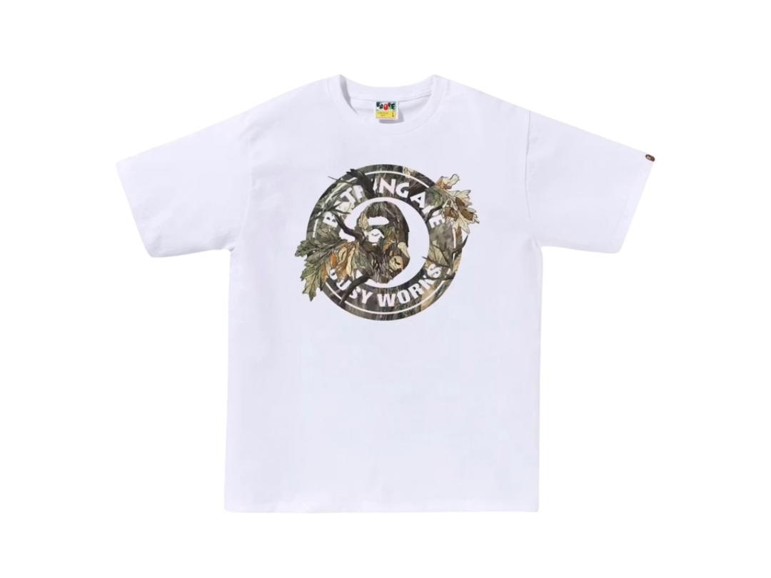 Bape Bape Tree Edge Camo Busy Works Tee White