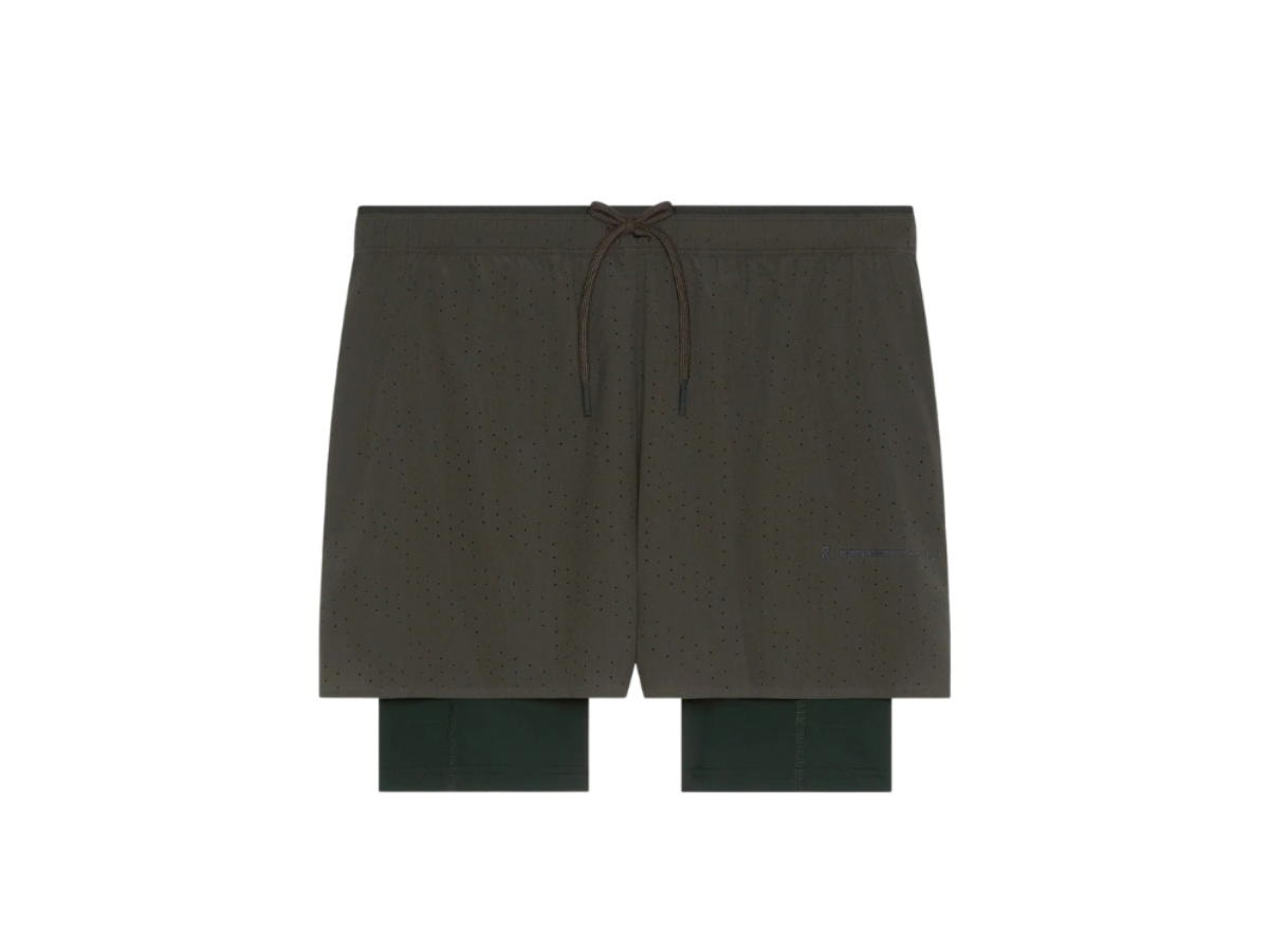 On On X Post Archive Faction Zero 2-in-1 Shorts Molasses Black