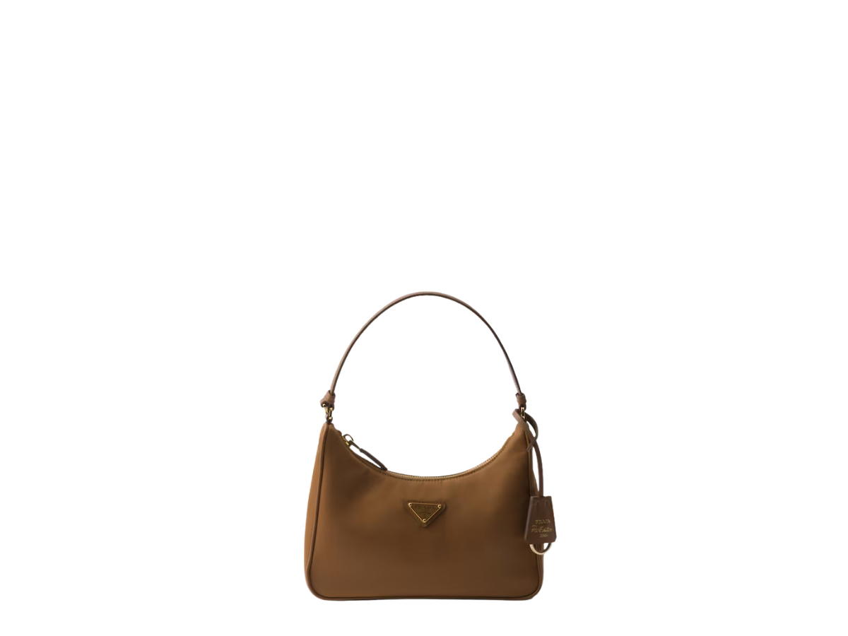 Prada Prada Re-Edition 2005 Re-Nylon And Saffiano Mini Bag Brandy