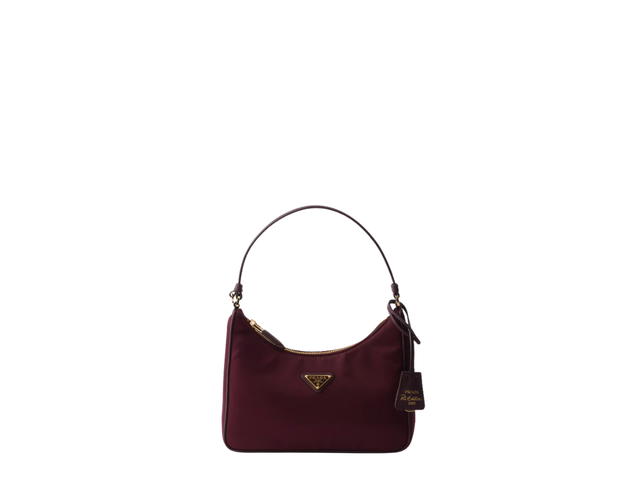 Prada Prada Re-Edition 2005 Re-Nylon And Saffiano Mini Bag Burgundy - view 1