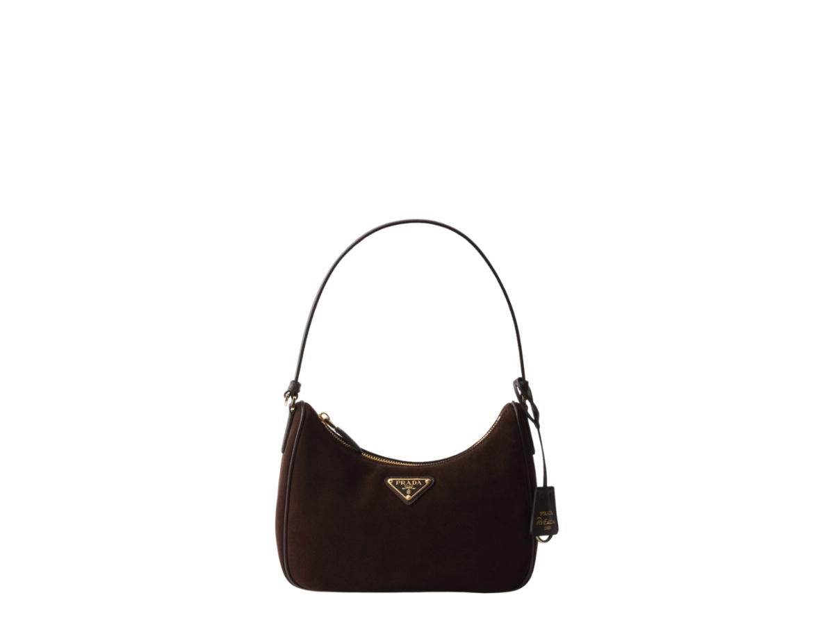 Prada Prada Re-edition 2005 Suede Mini-Bag Dark Brown