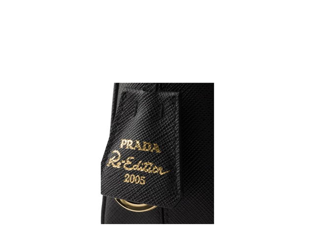 Prada Prada Re-Edition 2005 Saffiano Leather Mini-Bag Black - view 5