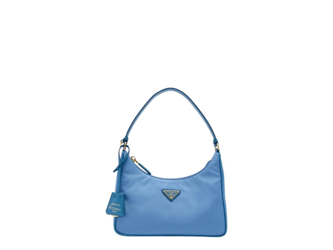 Prada Prada Re-Edition 2005 Re-Nylon and Saffiano Mini Bag Blue