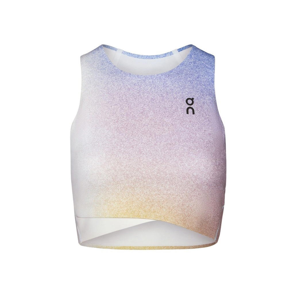 On On Court Crop Top White Sky Blue