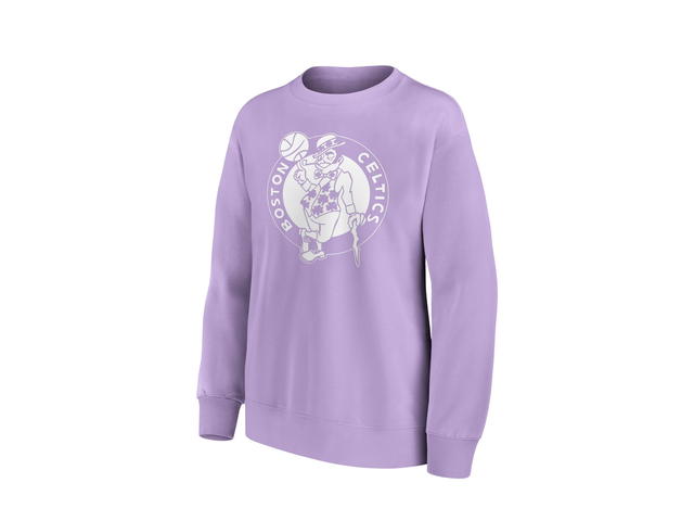 Fanatics Fanatics Unlabeled Boston Celtics Mono Logo Graphic Oversized Crew Sweatshirt - Womens - view 2