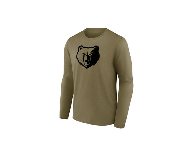 Fanatics Fanatics Unlabeled Memphis Grizzlies Mono Logo Graphic Long Sleeve T-Shirt - Mens - view 1