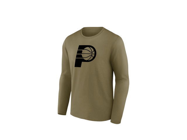 Fanatics Fanatics Unlabeled Indiana Pacers Mono Logo Graphic Long Sleeve T-Shirt - Mens - view 1