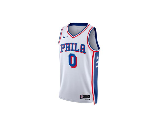 Nike Nike Philadelphia 76ers Association Edition Swingman Jersey - White - Tyrese Maxey - Unisex - view 1