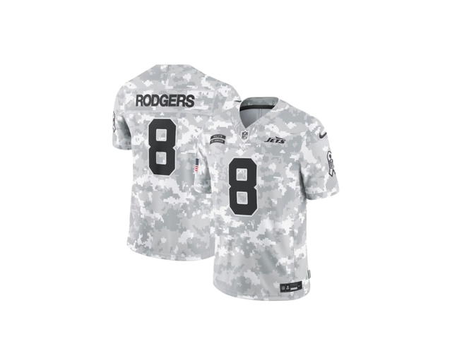 Nike Nike X NFL X New York Jets X Aaron Rodgers Salute To Service Jersey Arctic Camo - view 3