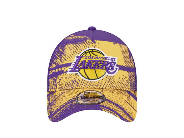 New Era New Era Los Angeles Lakers Official Team Colour 9FORTY A-Frame Trucker - view 2
