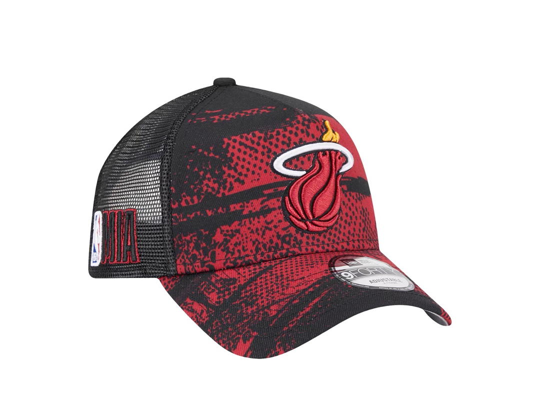New Era New Era Miami Heat Official Team Colour 9FORTY A-Frame Trucker