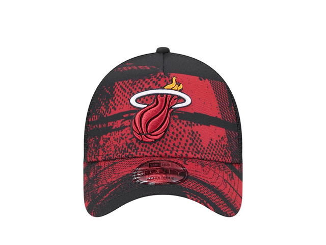 New Era New Era Miami Heat Official Team Colour 9FORTY A-Frame Trucker - view 2