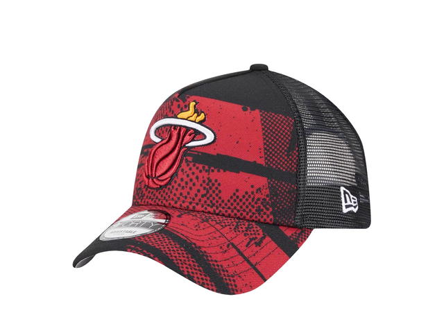 New Era New Era Miami Heat Official Team Colour 9FORTY A-Frame Trucker - view 3