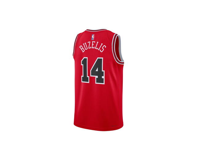 Nike Nike NBA Chicago Bulls Icon Swingman Jersey - Red - Matas Buzelis - Unisex - view 2