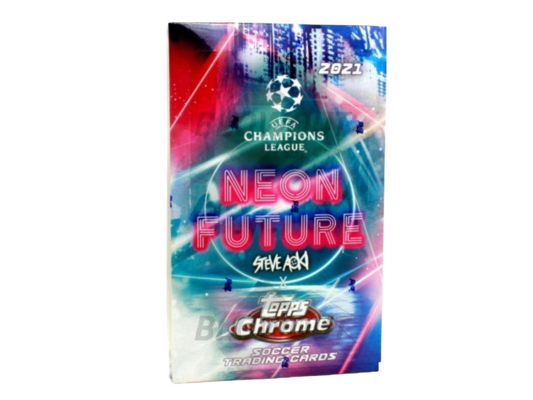 Topps 2020-21 Topps UEFA Champions League Chrome Neon Future Soccer Hobby Box