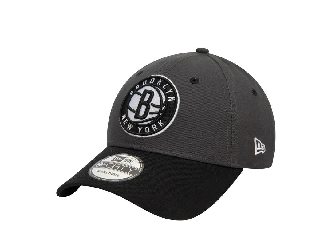 New Era New Era Brooklyn Nets Graphite 9FORTY Cloth Strap