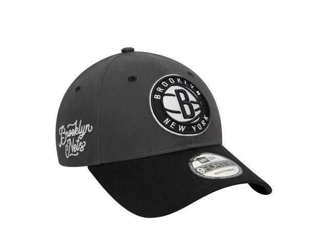 New Era New Era Brooklyn Nets Graphite 9FORTY Cloth Strap - view 3
