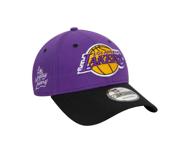 New Era New Era Los Angeles Lakers Purple 9FORTY Cloth Strap - view 3
