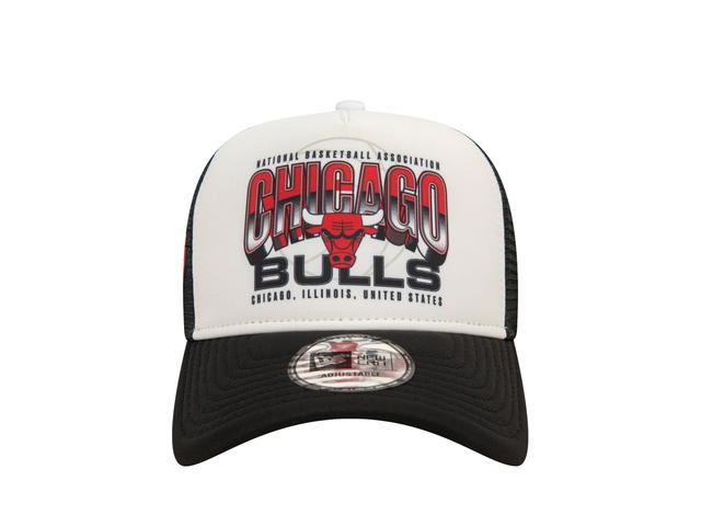 New Era New Era Chicago Bulls Black 9FORTY A-Frame Trucker - view 2