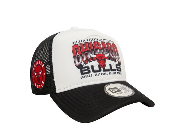 New Era New Era Chicago Bulls Black 9FORTY A-Frame Trucker - view 3