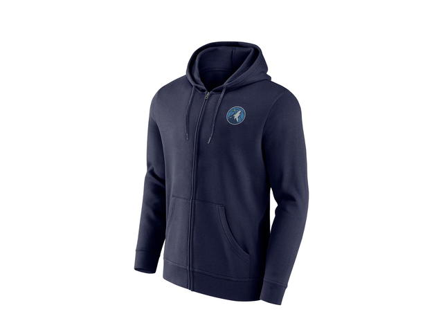 Fanatics Fanatics Unlabeled Minnesota Timberwolves Primary Logo Full Zip Hoodie - Mens - view 1