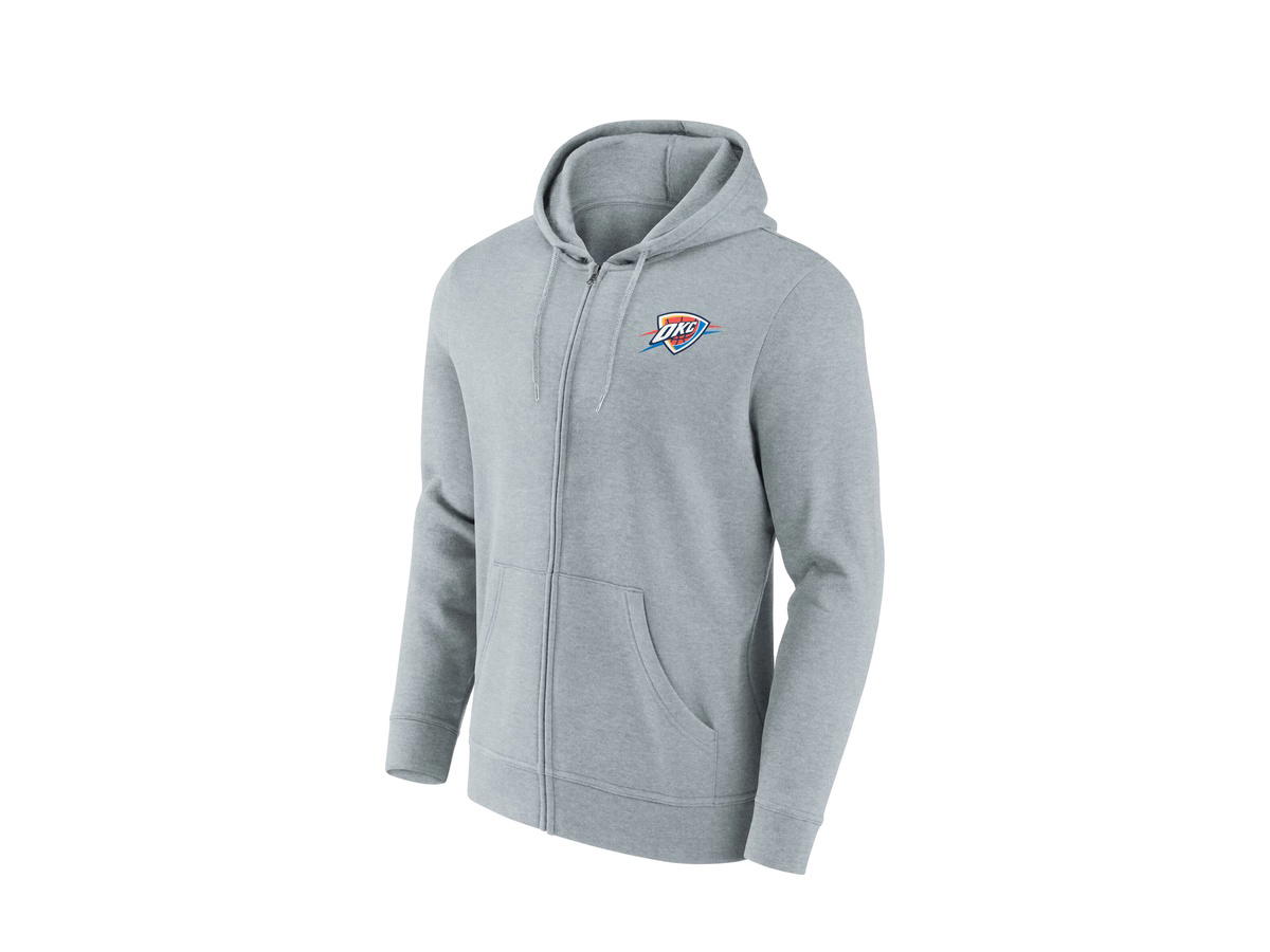 Fanatics Fanatics Unlabeled Oklahoma City Thunder Primary Logo Full Zip Hoodie - Mens