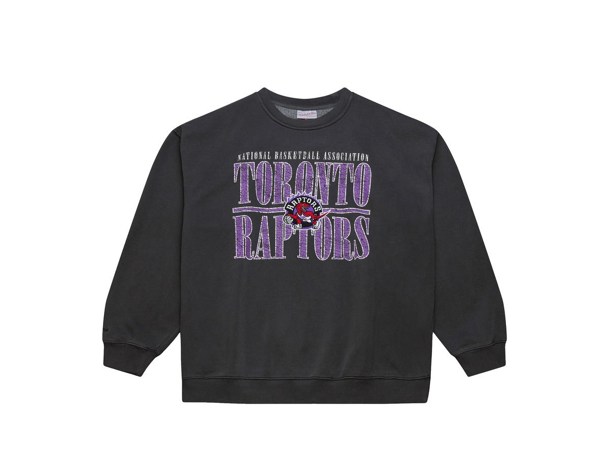 Mitchell & Ness Mitchell & Ness Toronto Raptors Downtown Fleece Vintage Crew - Mens