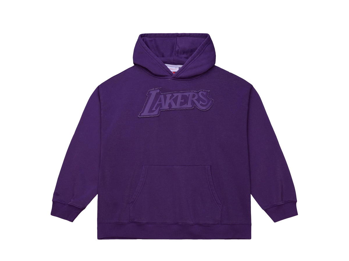 Mitchell & Ness Mitchell & Ness Los Angeles Lakers Downtown Fleece Vintage Hoodie - Mens