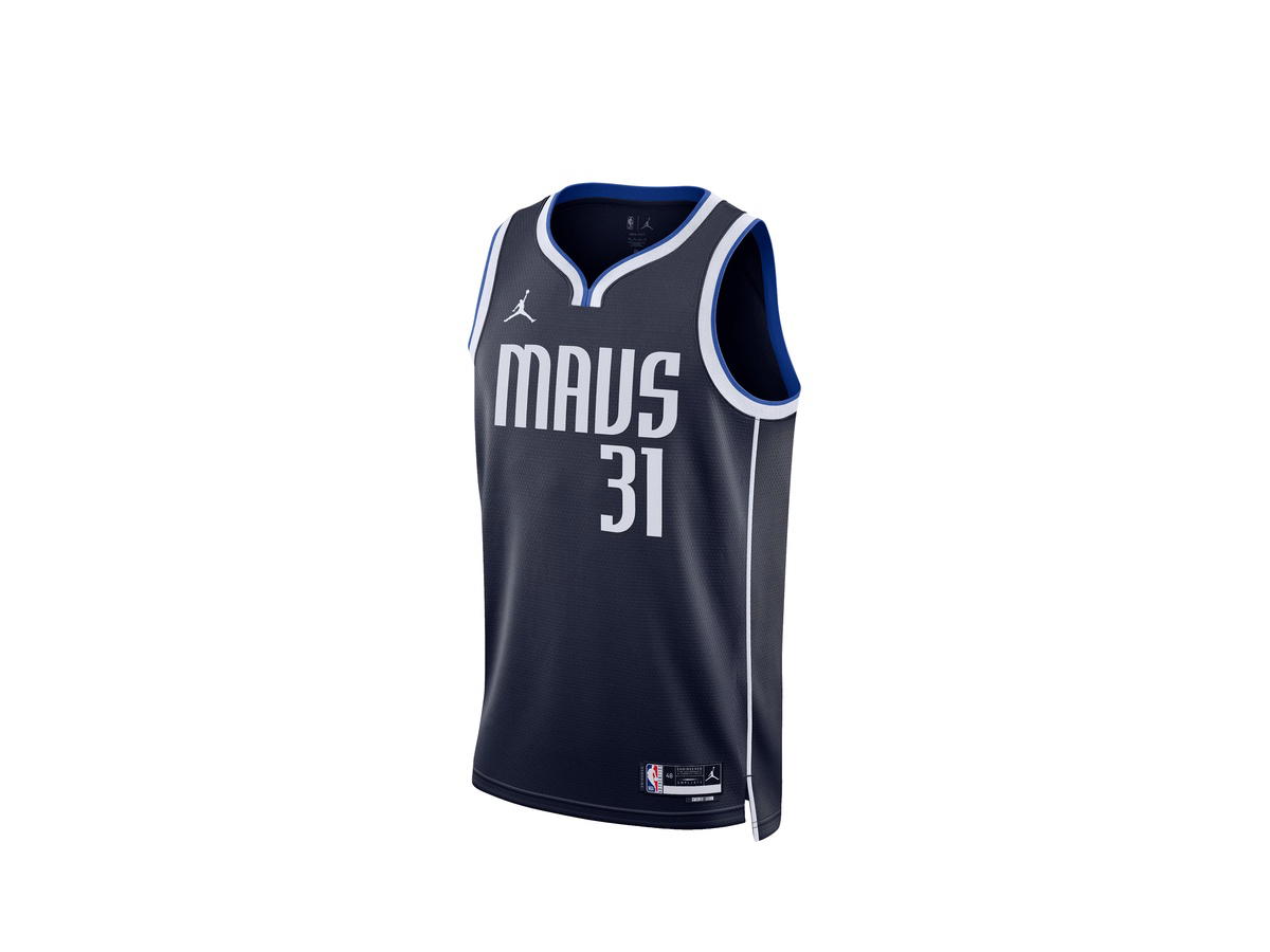 Jordan Jordan Dallas Mavericks Jordan Brand Statement Edition Swingman Jersey - Navy - Klay Thompson - Unisex
