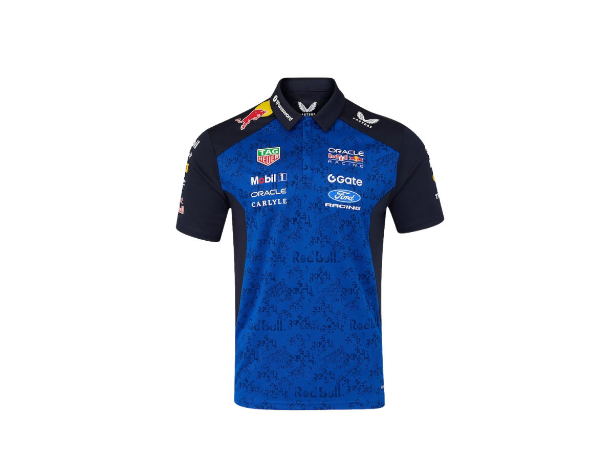 Paul Smith Paul Smith x Castore Oracle Red Bull Racing Polo Shirt Driver Max Verstappen Night Sky