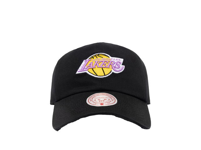 Mitchell & Ness Mitchell & Ness NBA Los Angeles Lakers Team Logo Dad Hat - view 1