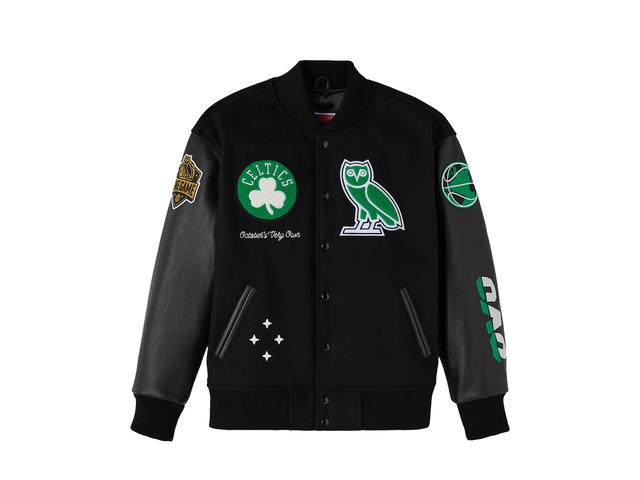 OVO OVO Boston Celtics X OVO Raglan Varsity Jacket - Mens - view 1
