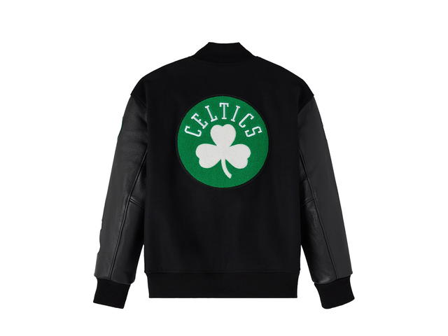 OVO OVO Boston Celtics X OVO Raglan Varsity Jacket - Mens - view 2