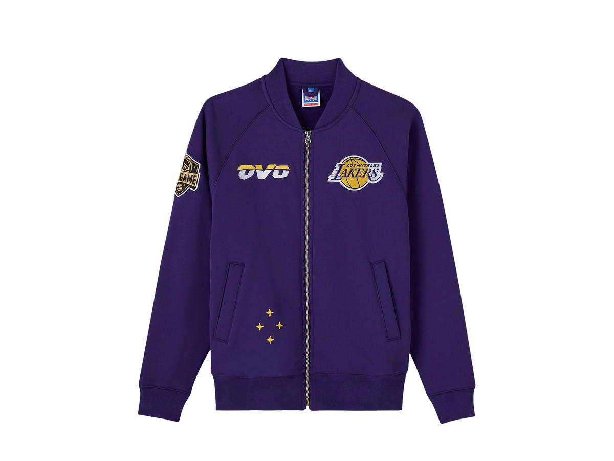 OVO OVO Los Angeles Lakers X OVO Fleece Zip Jacket - Mens