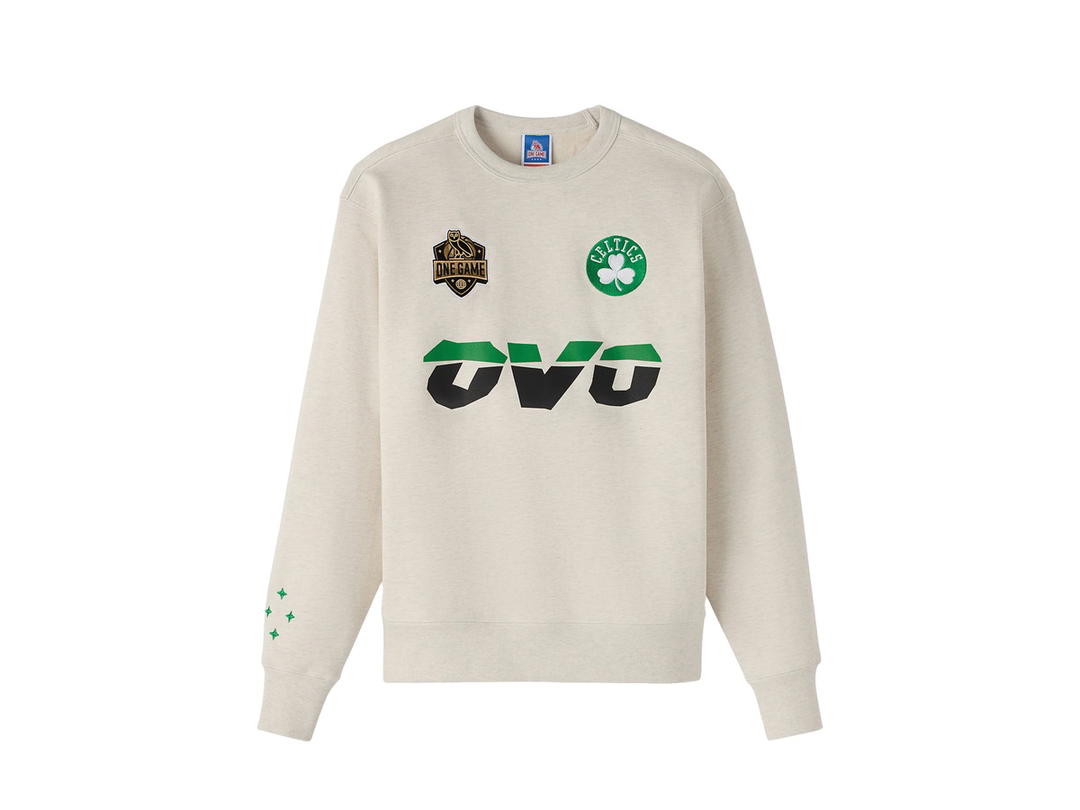 OVO OVO Boston Celtics X OVO Relaxed Fit Crewneck Sweatshirt - Mens