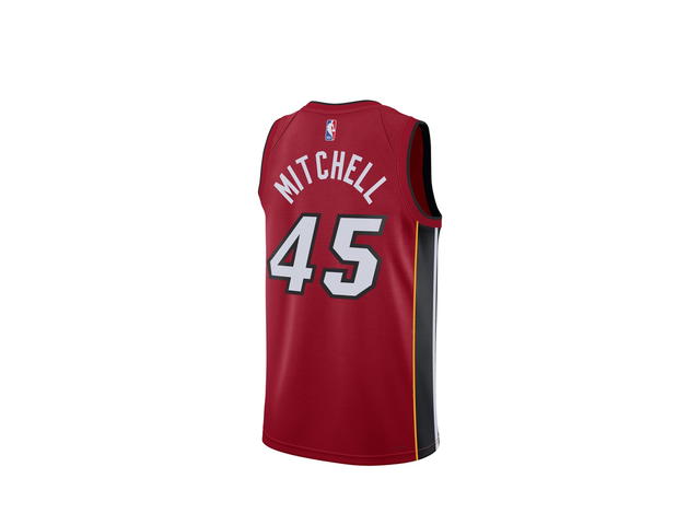 Jordan Jordan Miami Heat Jordan Brand Statement Edition Swingman Jersey - Red - Davion Mitchell - Unisex - view 2
