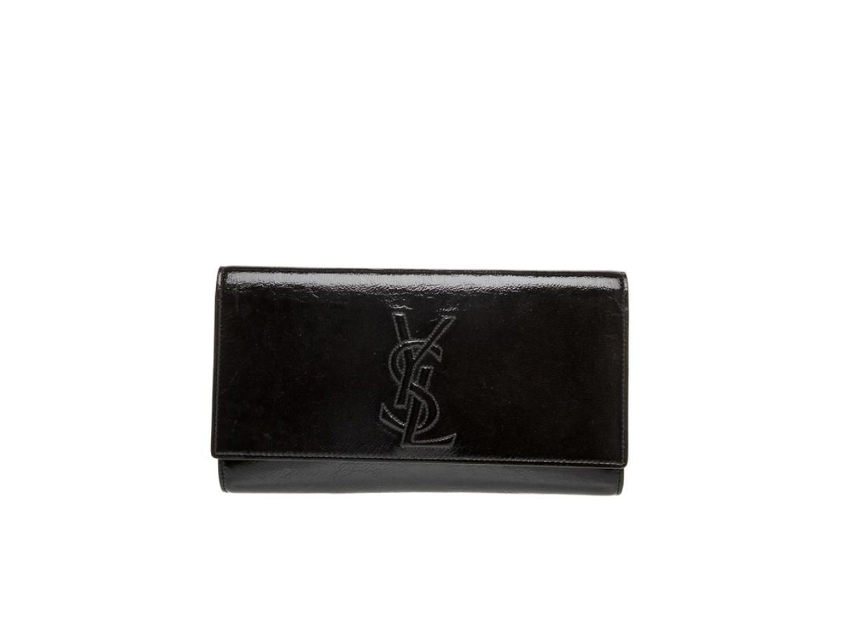 Saint Laurent Saint Laurent Belle De Jour Monogram Clutch Bag Black