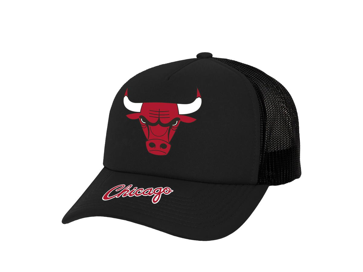 Mitchell & Ness Mitchell & Ness Chicago Bulls Team Origins Hardwood Classics Trucker - Black