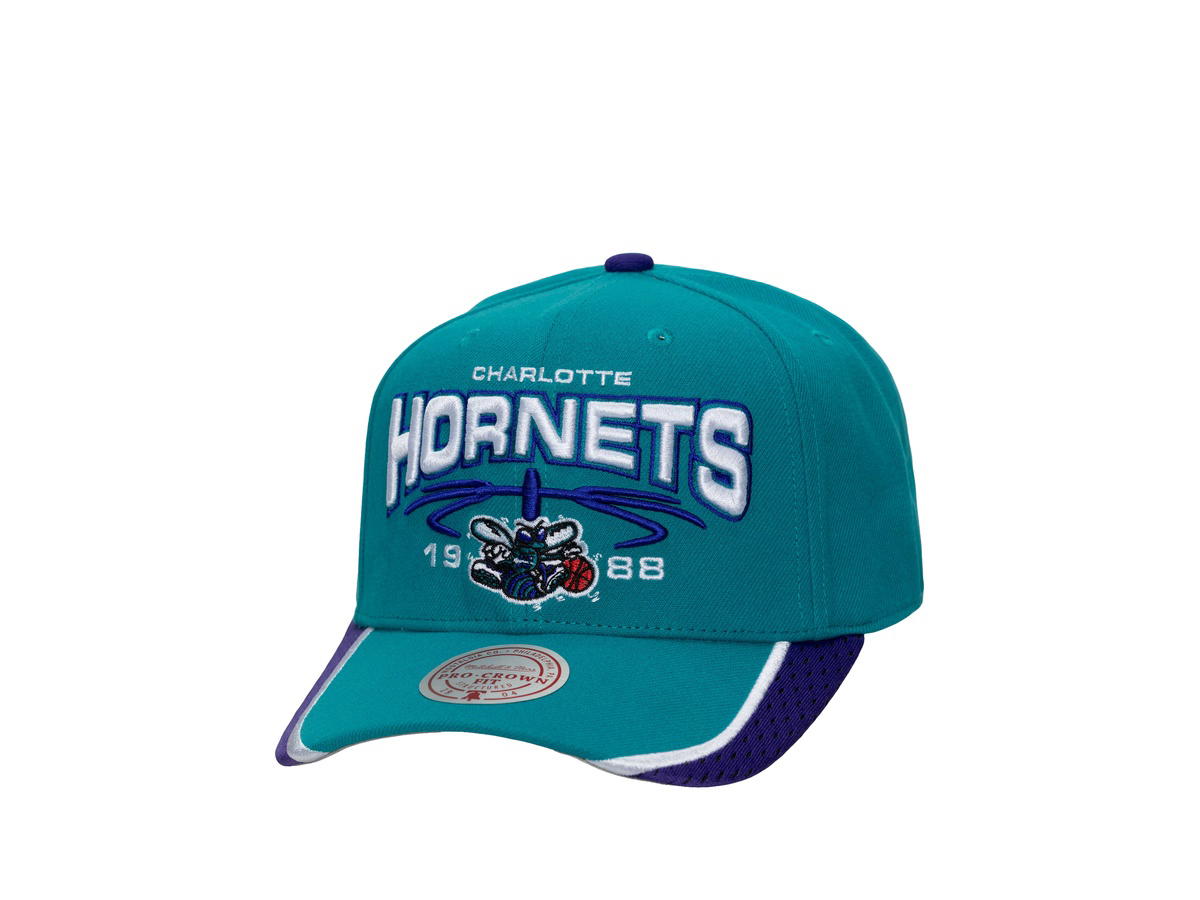 Mitchell & Ness Mitchell & Ness Charlotte Hornets Game Day Pro Hardwood Classics Snapback - Teal