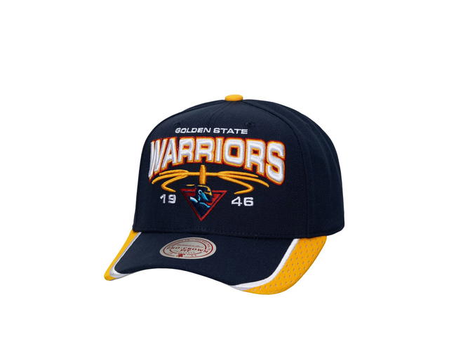 Mitchell & Ness Mitchell & Ness Golden State Warriors Game Day Pro Hardwood Classics Snapback - Navy - view 1