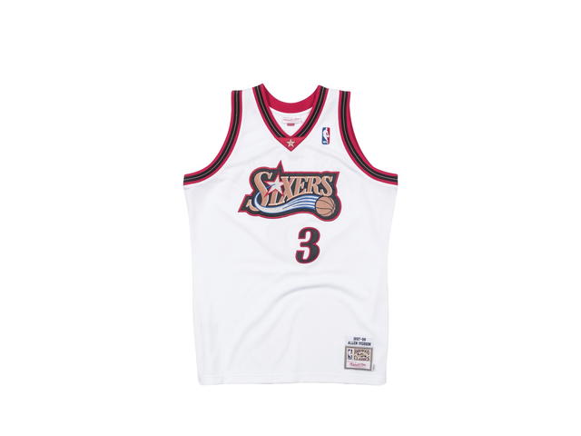 Mitchell & Ness Mitchell & Ness Philadelphia 76ers Allen Iverson 1997 Authentic Jersey - White - view 1