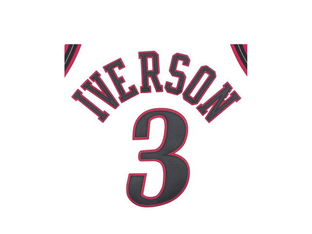 Mitchell & Ness Mitchell & Ness Philadelphia 76ers Allen Iverson 1997 Authentic Jersey - White - view 4