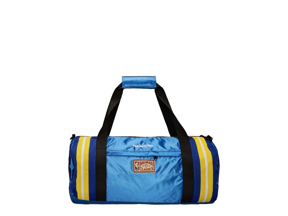 Mitchell & Ness Mitchell & Ness Golden State Warriors Satin Duffel Bag - Blue - Mens