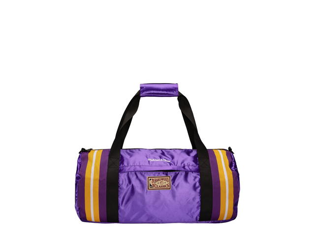 Mitchell & Ness Mitchell & Ness Los Angeles Lakers Satin Duffel Bag - Purple - Mens - view 1