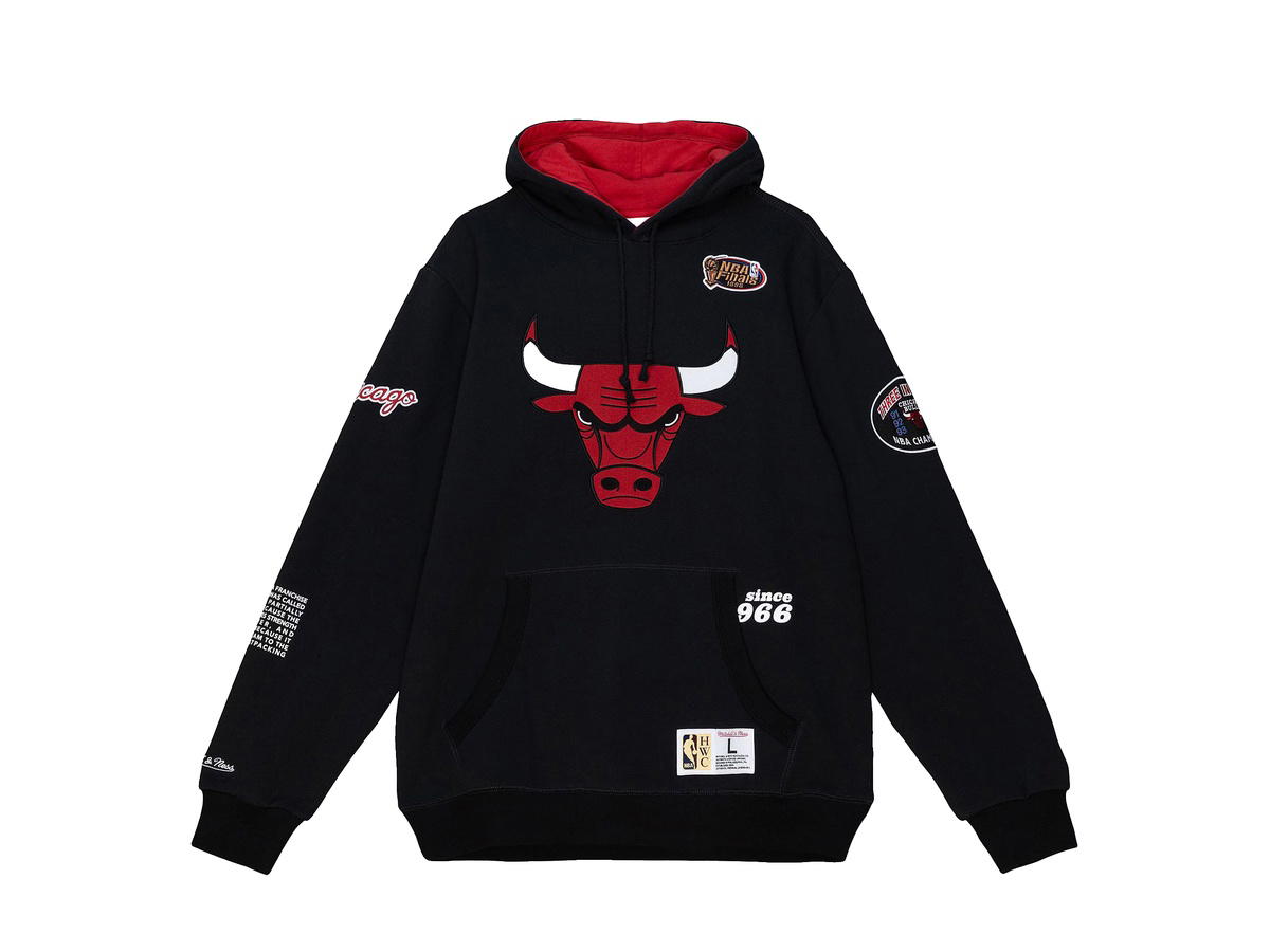 Mitchell & Ness Mitchell & Ness Chicago Bulls Team Origins Fleece Hoodie - Black - Mens