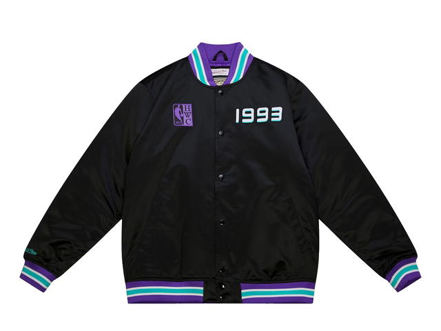 Mitchell & Ness Mitchell & Ness NBA 1993 Heavyweight Satin Jacket Update All-Star - Black - Mens - view 1