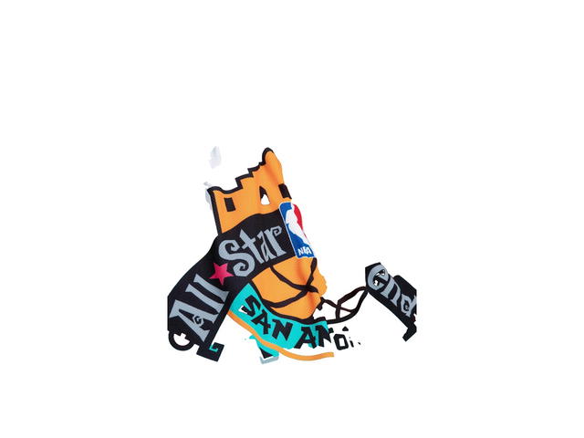 Mitchell & Ness Mitchell & Ness NBA 1996 Jumbotron 2.0 Sublimated Shorts All-Star - Teal/Pink - Mens - view 2