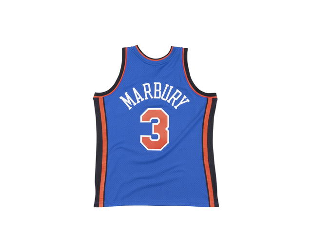 Mitchell & Ness Mitchell & Ness New York Knicks Stephon Marbury 2006 Swingman Authentic Jersey - Royal Blue - view 2
