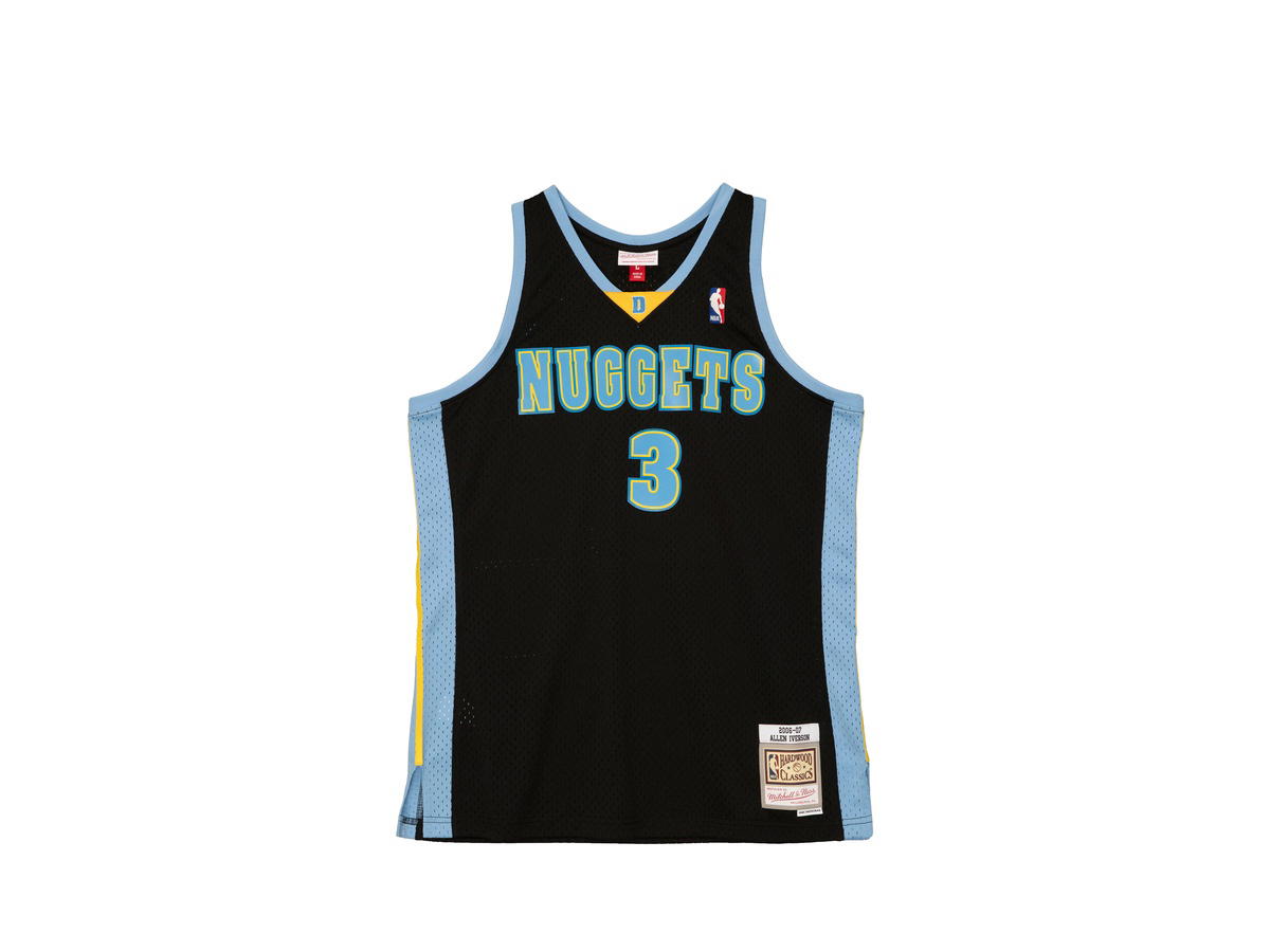 Mitchell & Ness Mitchell & Ness Denver Nuggets Allen Iverson 2006 Reload Swingman Authentic Jersey - Black